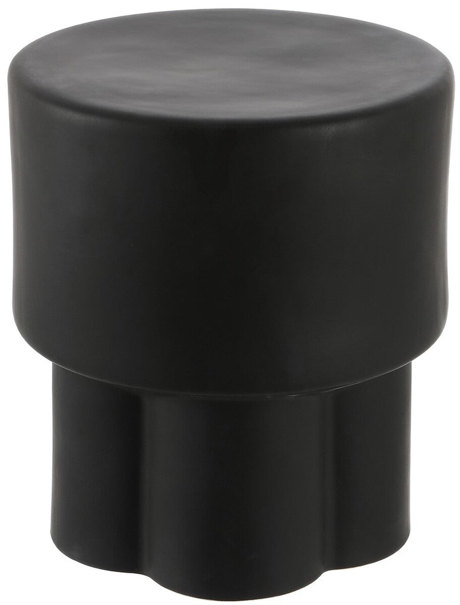 Safavieh Cordiz, 14.25 Inch, Matte Black, Ceramic Garden Stool Matte Black 12.75 x 12.75 x 14.25