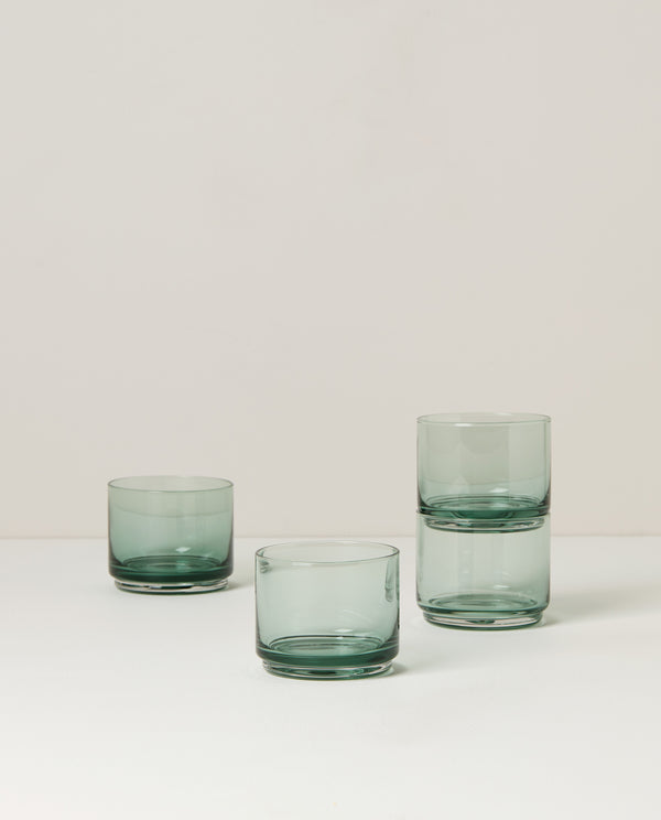 Lenox Tuscany Classics Stackable 4-Piece Short Glasses Green, NO COLOR GLASS,CRYSTAL 894304