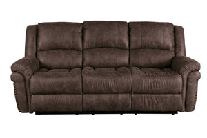 Porter Designs Porter St John Leather Reclining Sofa - Luxurious Comfort & Elegant Design For Your Living Space Brown Fabric 03-201-01-7625