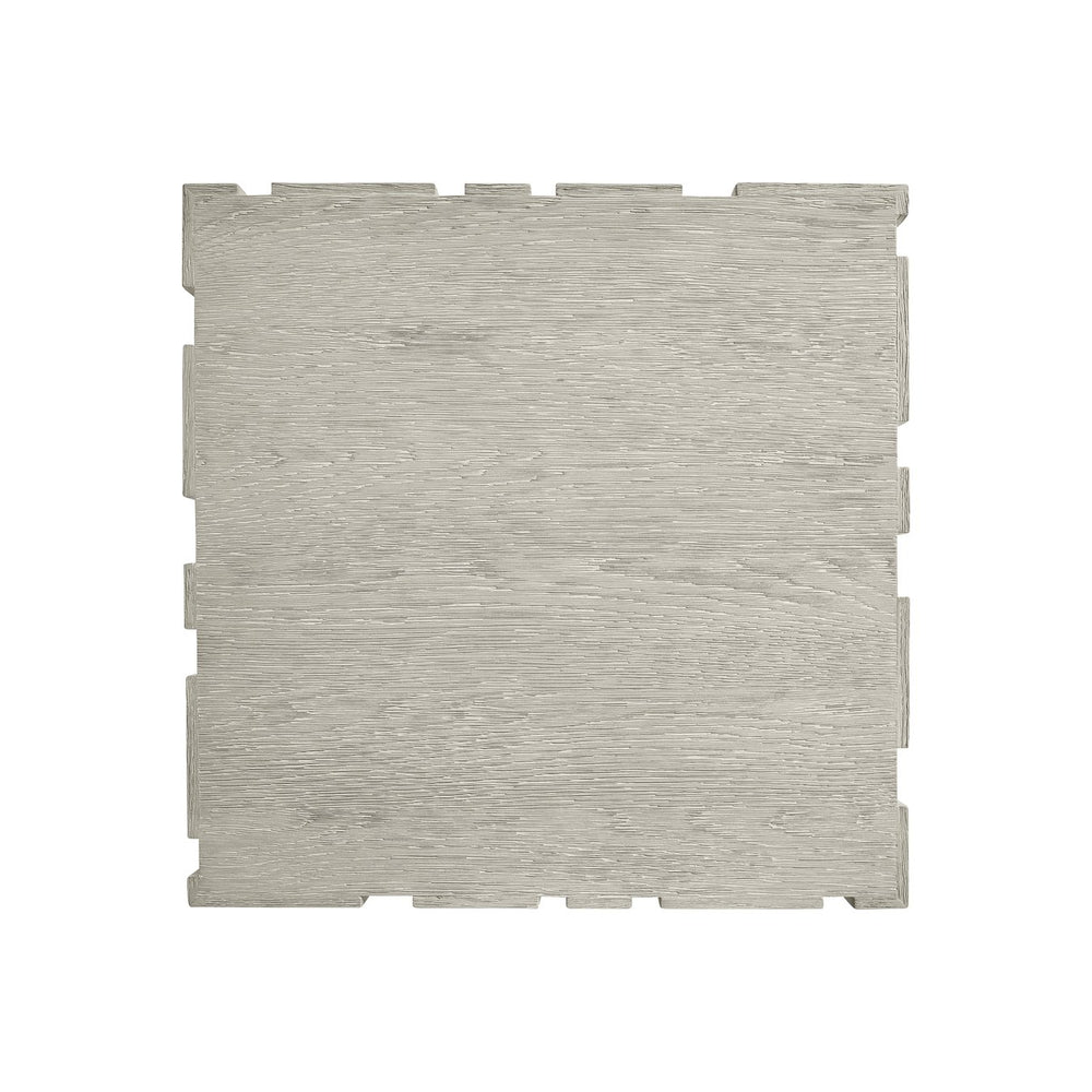 Bernhardt Bernhardt Tempo Side Table In Wirebrushed Larza Oak — Rustic Modern Vertical Panel Accent Table 346122