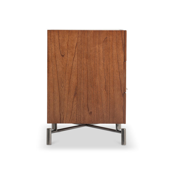 Bernhardt Bernhardt Brasea Suar Wood Nightstand with Usb Charging and Soft Close Drawers 394234
