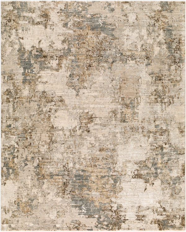 Livabliss Arda Mid-century Polyester Area Rug with Fringe for Large Living and Dining Rooms Light Gray, Med 9' x 12'2" ACZ2303-9122