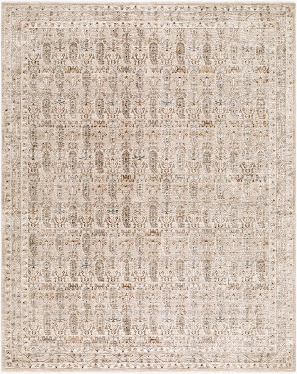 Livabliss Arda Traditional Polyester Area Rug Woven in Turkey with Fringe for Formal Living Rooms Medium Gray, Ta 7'10" x 10'2" ACZ2310-710102
