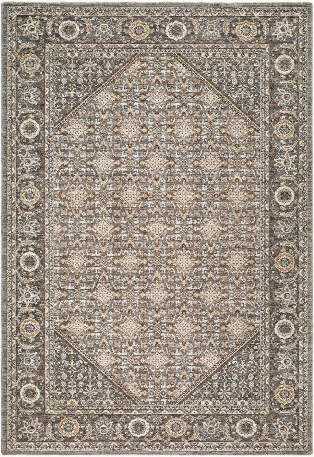 Livabliss Arda Traditional Fringe Area Rug Turkey Woven Polyester Pile Living Room Accent Dark Green, Dee 7'10" x 10'2" ACZ2314-710102