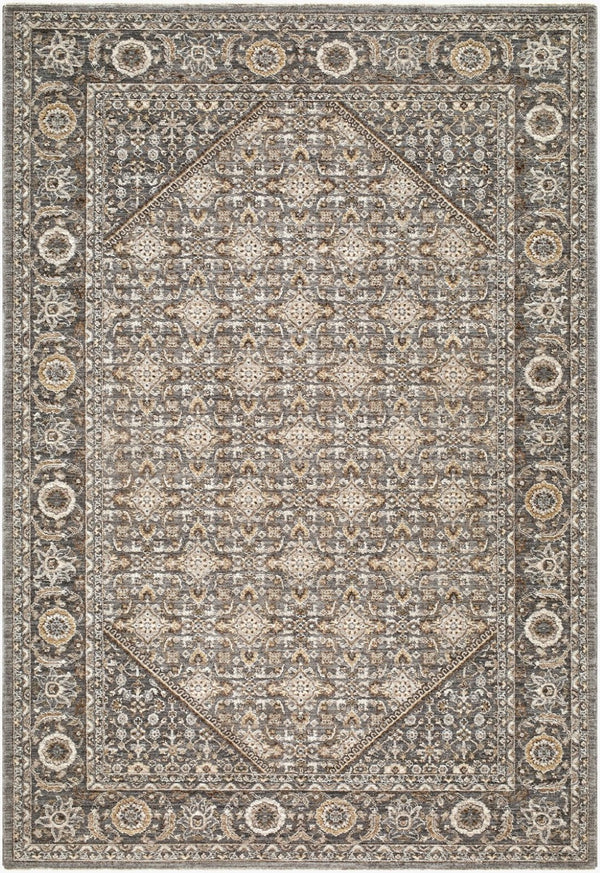 Livabliss Arda Traditional Fringe Area Rug Turkey Woven Polyester Pile Living Room Accent Dark Green, Dee 7'10" x 10'2" ACZ2314-710102