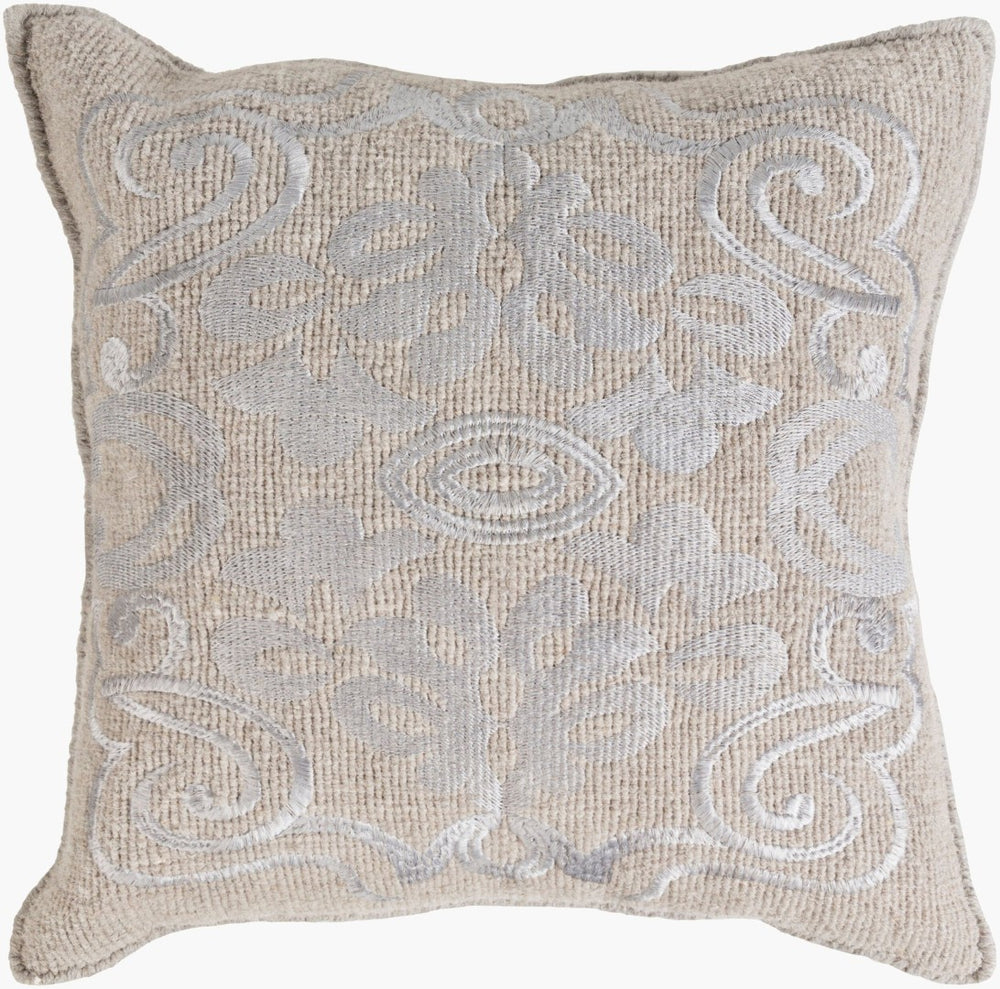Surya Adeline Handcrafted Wool Accent Pillow Artisan Indian Textile Bohemian Square Throw AD001-2020P