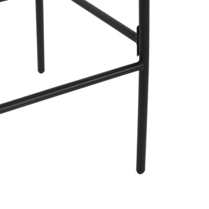 English Elm Christopher Knight Home® - La La Push outdoor rope bar stool set of 2 — brown woven polyester seat with rust‑resistant black iron frame Black+Brown N775P176900L