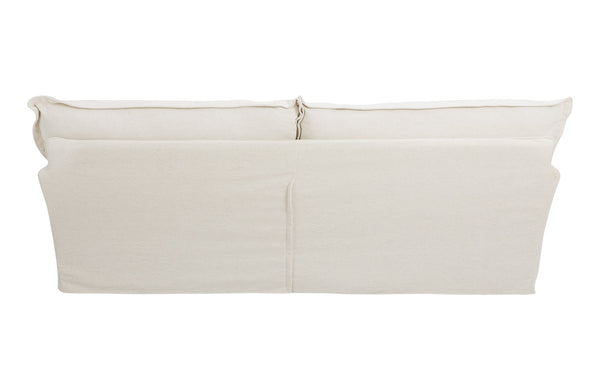 English Elm 87.4'' Cloud Couch Deep Seat Sofa with Removable Washable Covers, Concealed Legs, Plush Pillows, Ivory W2357P261725