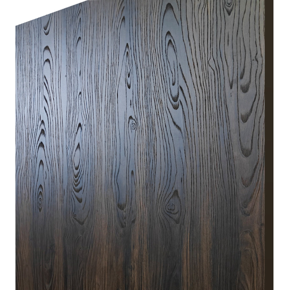 English Elm 36 in Flush Interior Door Slab Walnut Grain Melamine Mdf Hollow Core Low Maintenance B2763P486375