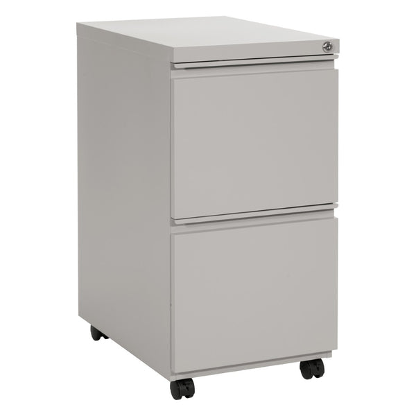 OSP Home Furnishings 22" Mobile Pedestal with Locking Drawers Full Extension Filing and Pencil Tray PTC22FF-HF