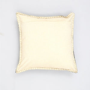 English Elm Stonewashed Cotton Velvet Throw Pillow - Hand-Stitched Edges, Luxurious Indigo Accent, 19"X19" B346P321256-GIGA