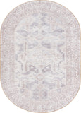 Unique Loom Timeless Paul Machine Made Medallion Rug Gray, Beige/Ivory 7' 7" x 10' 6"