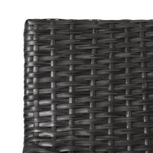 English Elm Christopher Knight Home® - LA La Brea Acacia Wood & Wicker Barstool Set of 2 — Outdoor Faux Rattan Seats with Iron X-Stretcher Frame Grey 65431.00GRY