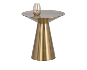 Sunpan Carmel End Table - Stunning Tapered Design for Contemporary Living Spaces, Perfect for Home or Office Yellow Gold