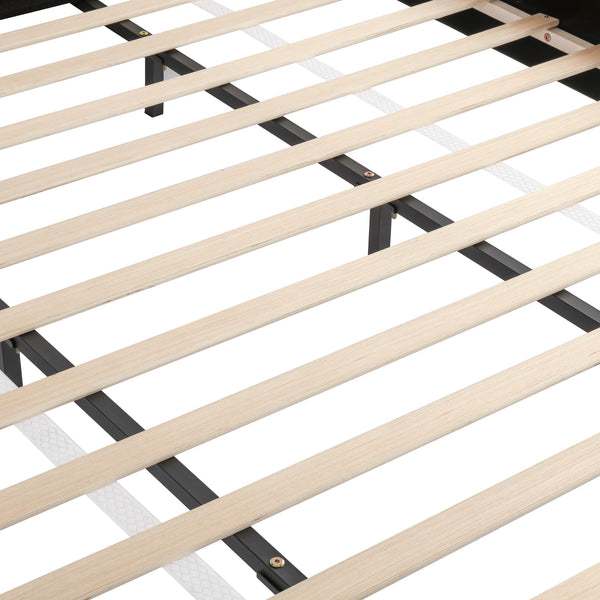 English Elm Christopher Knight Home® - King Size Upholstered Platform Bed In White Boucle Fabric With Removable Pillow Headboard For Comfort N757P246145W