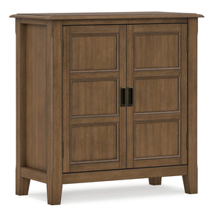 English Elm Burlington Solid Wood Low Cabinet Aged Brown Stain Bronze Pulls Transitional Storage B136P481643