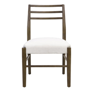 English Elm Christopher Knight Home® - DINING Chair Set of 2 with Rattan Round Back and Upholstered U‑Seat, Wood Frame, Contemporary Style Beige N771P192288T