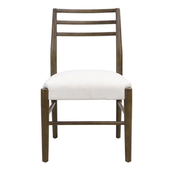 English Elm Christopher Knight Home® - DINING Chair Set of 2 with Rattan Round Back and Upholstered U‑Seat, Wood Frame, Contemporary Style Beige N771P192288T