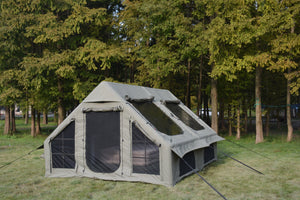 English Elm 9.8x13ft Inflatable Glamping Tent Oxford Fabric 4 Season Waterproof Family Cabin W640P244844