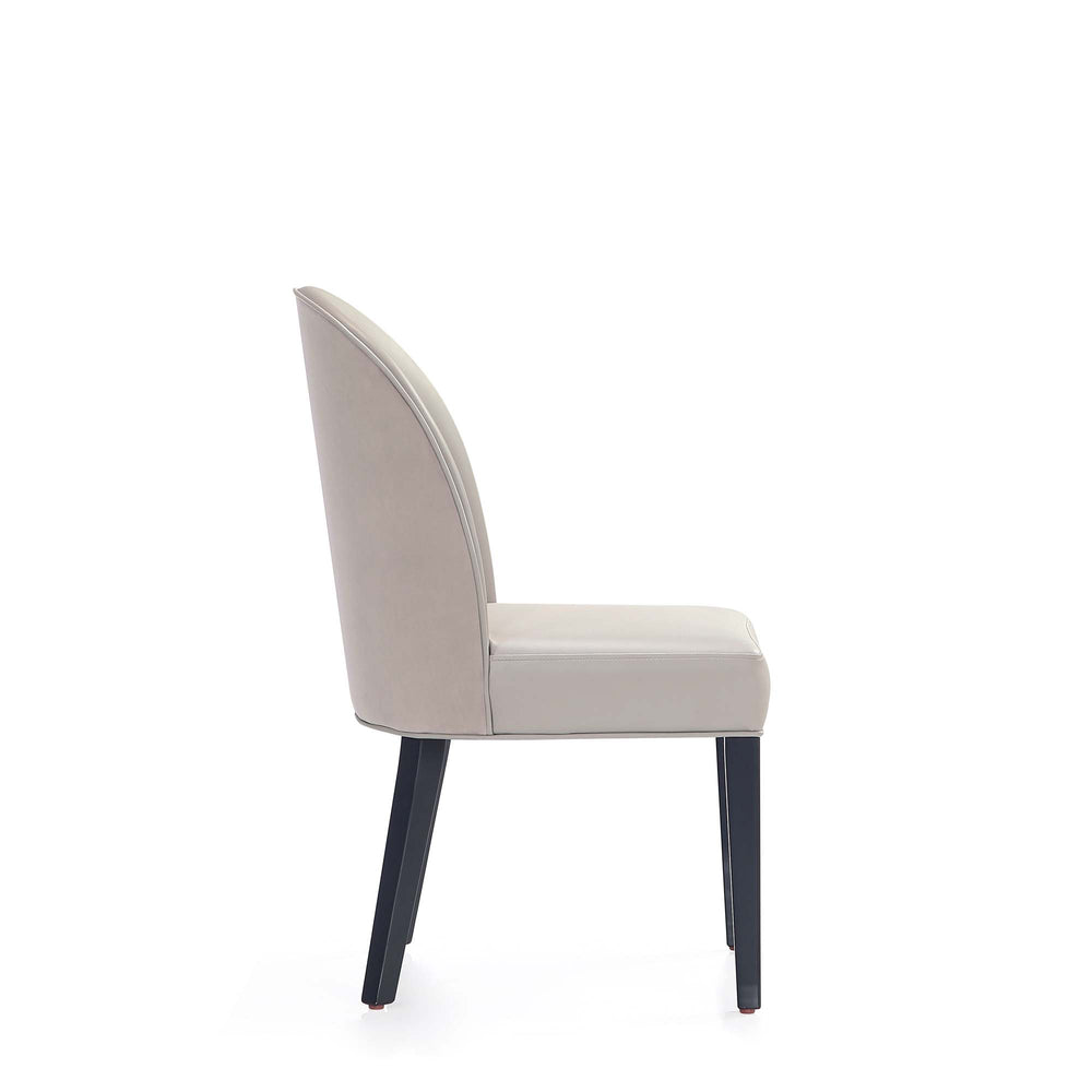 English Elm Hillman Modern Wood Upholstered Dining Chair Set Of 2 In Light Gray - Durable, Stylish Comfort B365P397812