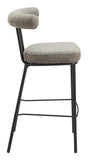 Kede Barstool Green Tweed 110100 Zuo Modern