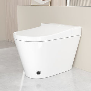 English Elm Unique Smart Bidet Toilet with Auto Open Seat Warm Dryer and Hands Free Flush W3133P414562