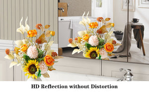 English Elm 32*28medicine Cabinet Aluminum Wall Mount Mirrored Storage with Adjustable Bathroom Shelves W708P421793