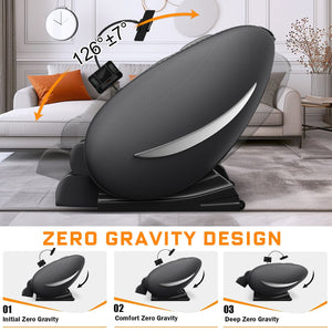 English Elm Massage Chair Recliner With Zero Gravity: Full Body Air Pressure For Ultimate Relaxation & Comfort W1875P370163
