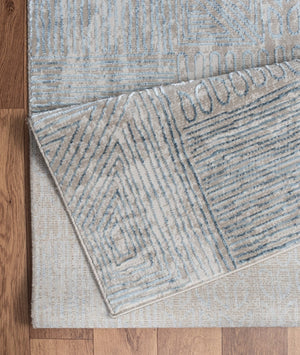 English Elm Elegance Blue Area Rug 5'3" X 7'3" - Durable, Stain-Resistant, Kid & Pet Friendly For Home Décor B186P181057
