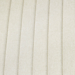 English Elm HOMCOM Wide Armless Office Chair with Breathable Linen Fabric, Thick Foam Padding, Tilt & Swivel Beige W2225P200765