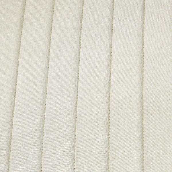 English Elm HOMCOM Wide Armless Office Chair with Breathable Linen Fabric, Thick Foam Padding, Tilt & Swivel Beige W2225P200765