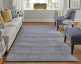 Feizy Rugs Luna Hand Woven Wool Area Rug - Stylish, Stain-resistant, Perfect For High Traffic Spaces & Decor Gray,Blue Wool 5798049fsmk000e10