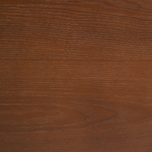 English Elm 15.35 Inch Dark Veneer Curved Tiered End Table for Modern Minimalist Living Rooms N772P412289B