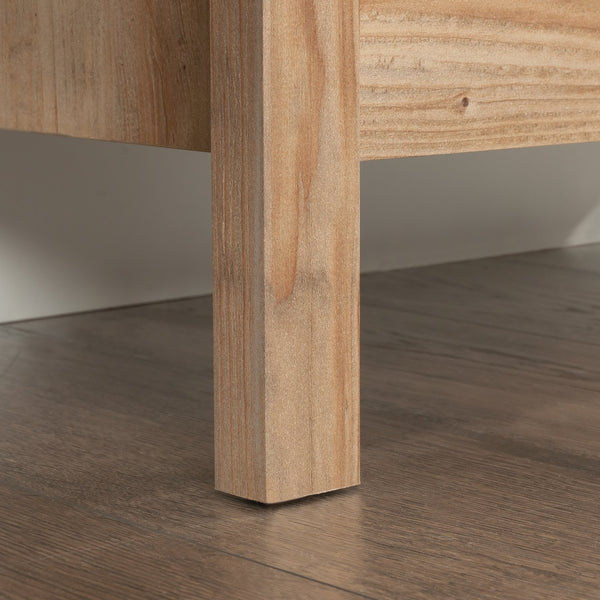 English Elm Bookcase With Doors – Elegant Brown Finish, Adjustable Shelves, Ideal For Modern & Rustic Spaces B356P402661