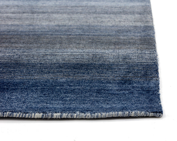Sunpan Lagos Hand-Loomed Wool-Blend Rug - Artisan-Crafted Ombre Design for a Stunning Home Transformation Blue