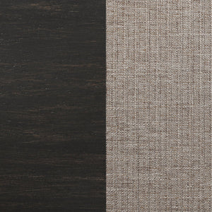 English Elm Kavita Stone and Charcoal Upholstered Dining Bench with Turned Legs, Charcoal Finish & Cozy Fabric Seat B062P299890