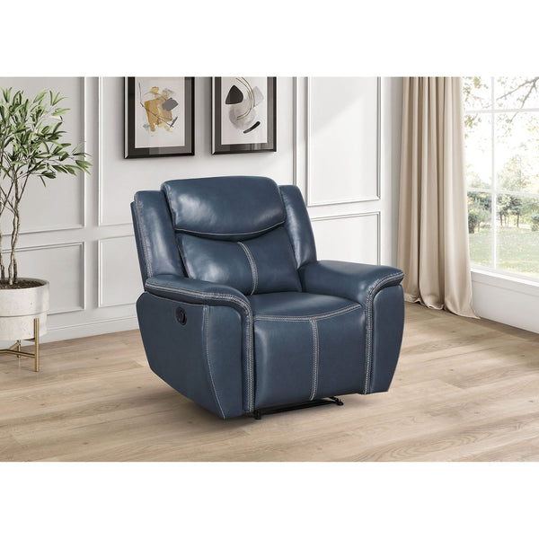English Elm Brier Faux Leather Manual Recliner with Pillowtop Arms for Living Room or Study B062P451769