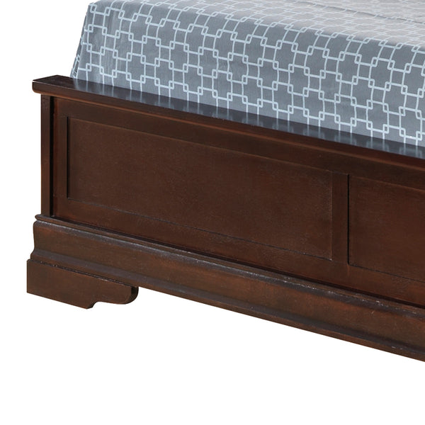 English Elm Elegant Traditional King Bed In Warm Cappuccino Finish - Classic Comfort & Timeless Style For Your Bedroom B078S00331