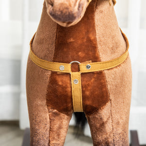 English Elm Qaba Plush Rocking Horse with Metal Frame Interactive Sounds for Kids Playroom W2225P200760