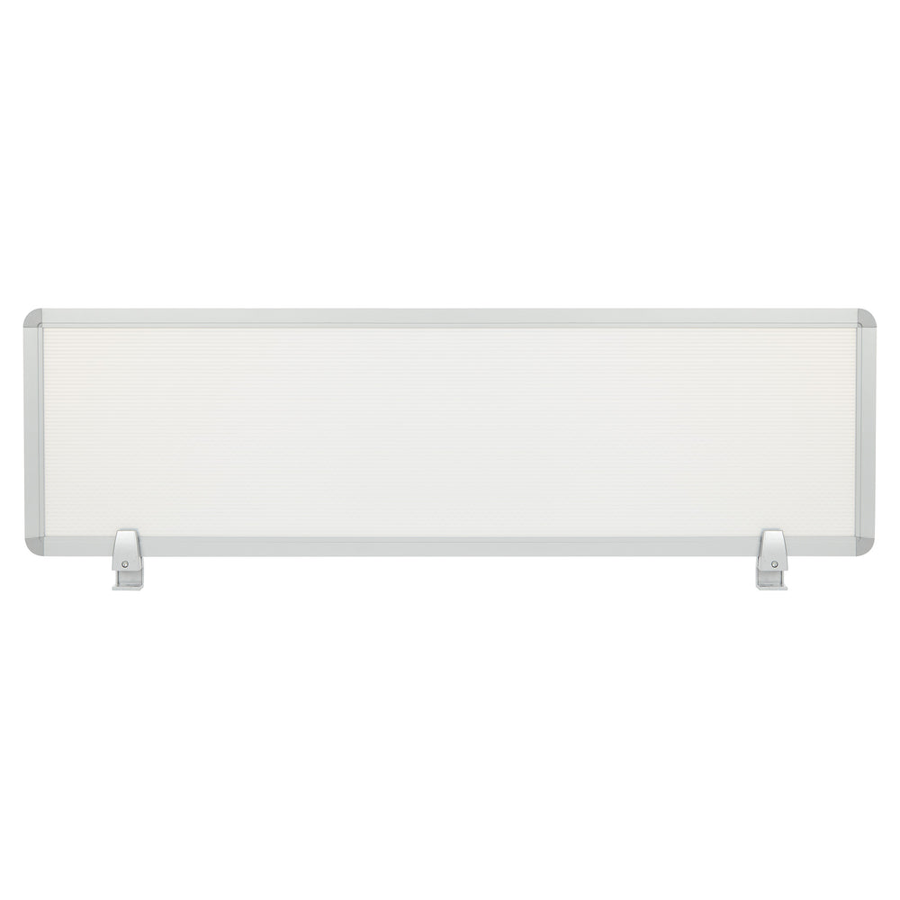 OSP Home Furnishings Prado Desk Privacy Screen Silver