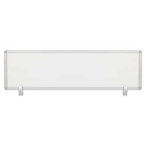 OSP Home Furnishings Prado Desk Privacy Screen Silver