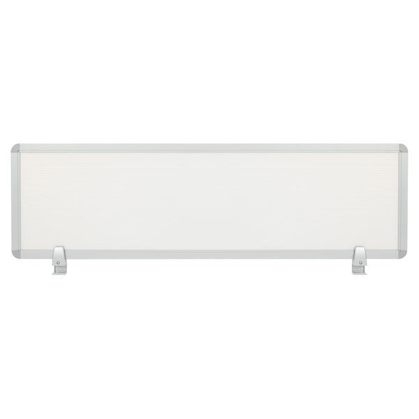 OSP Home Furnishings Prado Desk Privacy Screen Silver