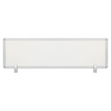 OSP Home Furnishings Prado Desk Privacy Screen Silver