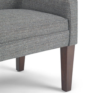 English Elm Parris Upholstered Bench with Tweed Fabric, High-Density Foam & Springs, Versatile Entryway Seat Gray B136P159229