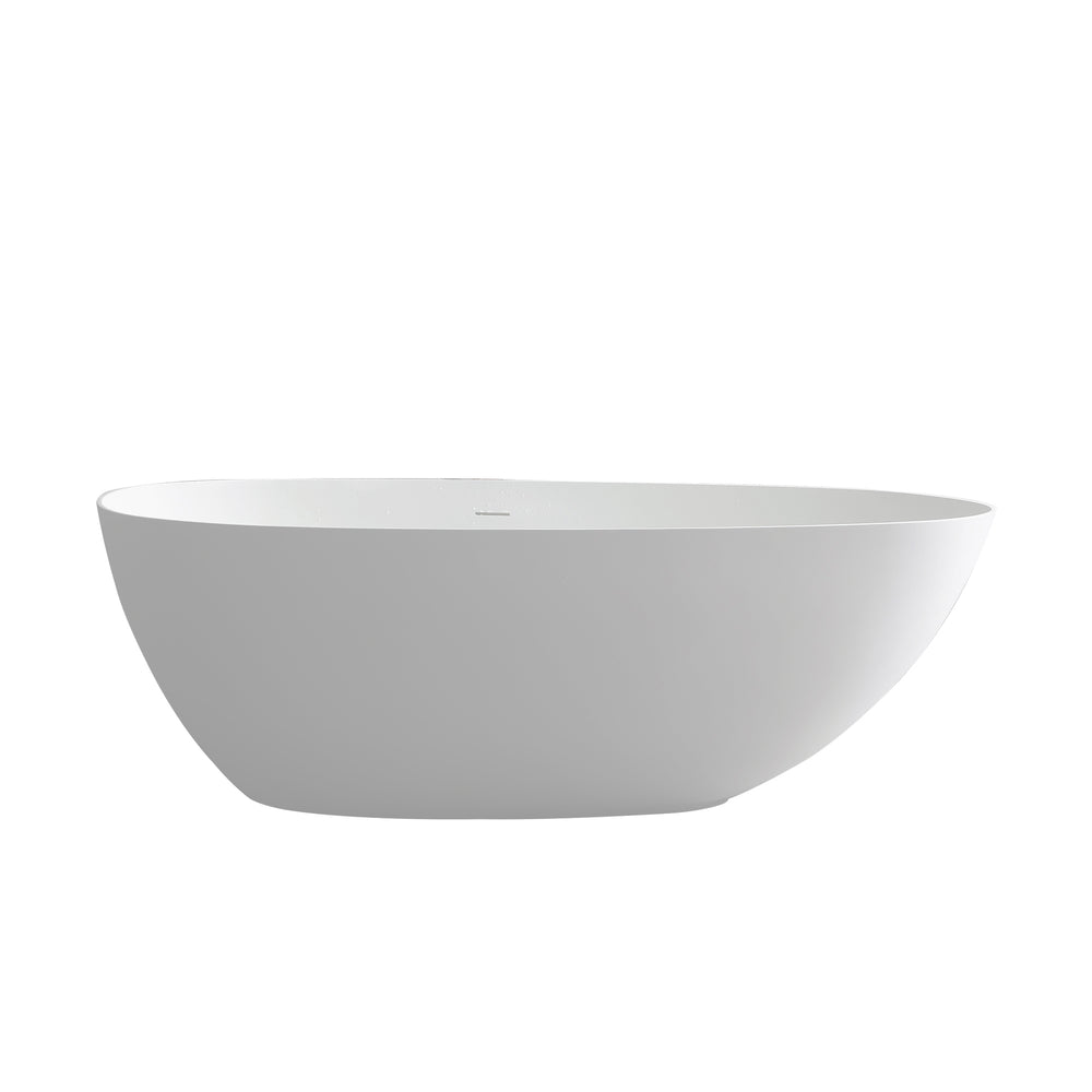 English Elm 67 Inch Freestanding Soaking Tub Eco Stone Resin Matte Finish Spa Bath Retreat T3785P353950