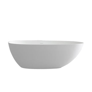 English Elm 67 Inch Freestanding Soaking Tub Eco Stone Resin Matte Finish Spa Bath Retreat T3785P353950