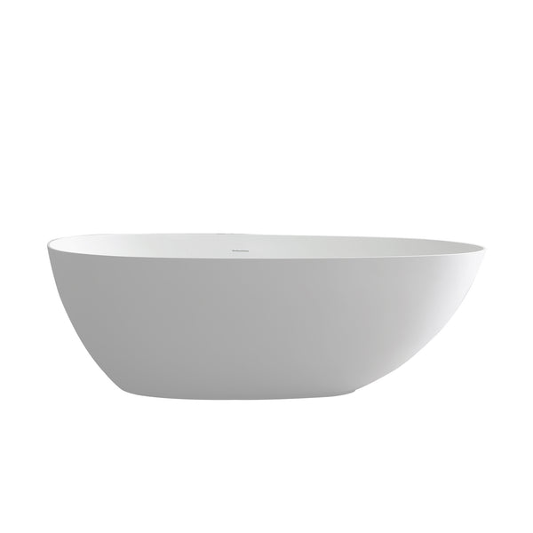 English Elm 67 Inch Freestanding Soaking Tub Eco Stone Resin Matte Finish Spa Bath Retreat T3785P353950