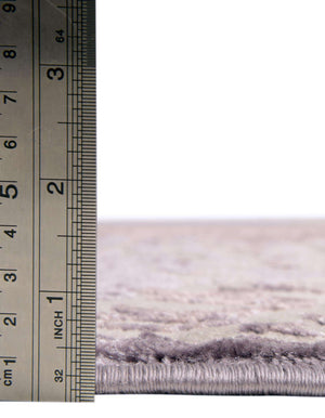 Unique Loom Aberdeen Chatsworth Machine Made Polka Dots Rug Violet, Ivory/Light Brown 5' 3" x 5' 3"