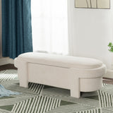 Christopher Knight Home® - Noble House - Large Versatile Storage Ottoman Bench: Spacious, Durable, And Stylish For Any Room, Beige(51"*20"*17")