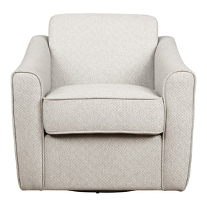 OSP Home Furnishings Cassie Swivel Arm Chair Cement